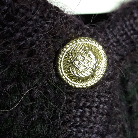 Dress Barn Mohair Blend Plaid Cardigan M Academia Preppy Twee Office Minimalist - Picture 7 of 10